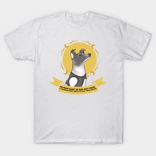 laika; patron saint of one way trips T-Shirt